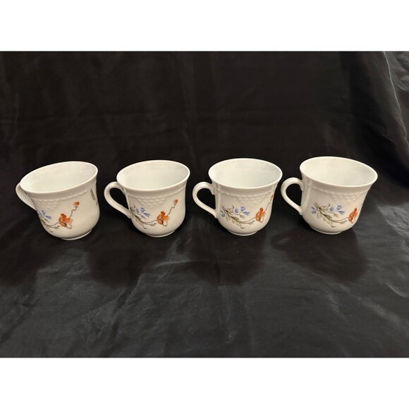 Vintage CP Colditz Porcelain Creamer & 4 Tea Cups – German Democratic Republic - Picture 10 of 16